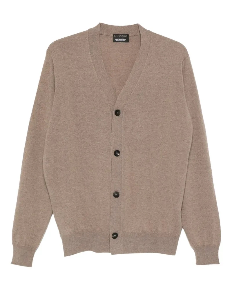 Dell'oglio Cardigan mit V-Ausschnitt - Nude Nude