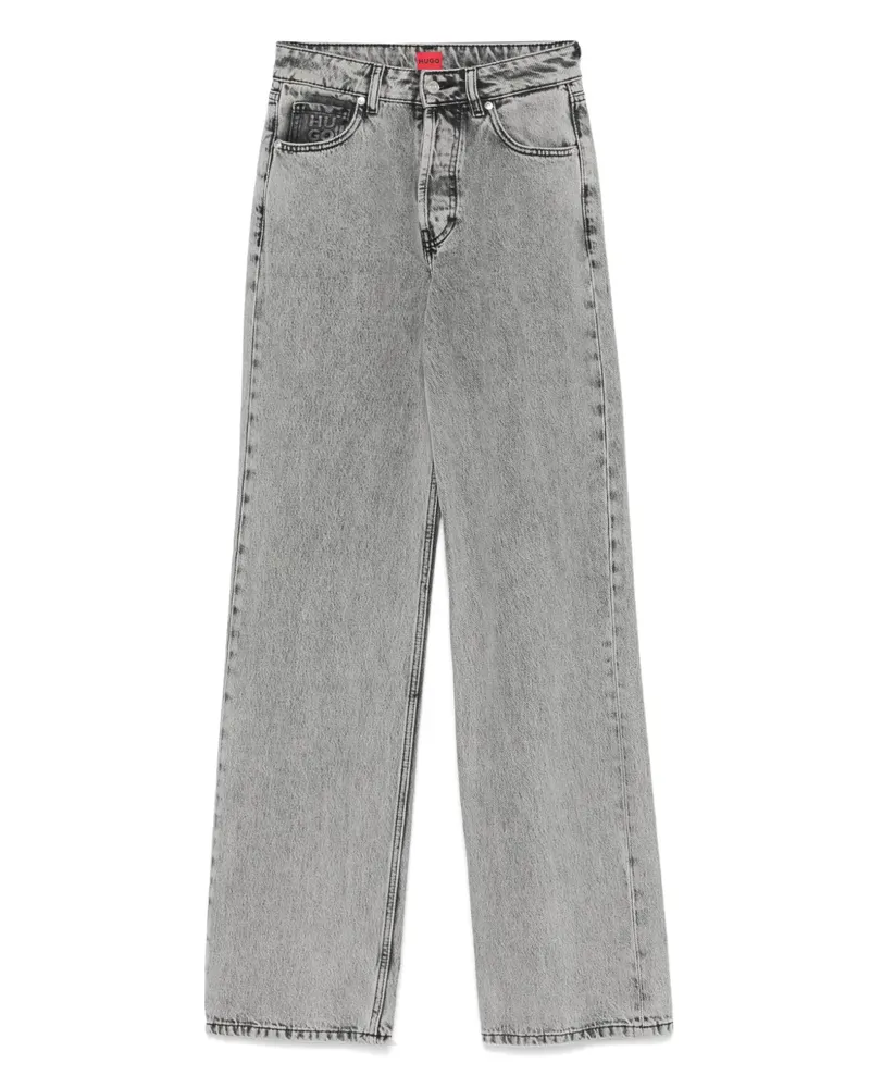 HUGO BOSS Jeans mit geradem Bein - Grau Grau