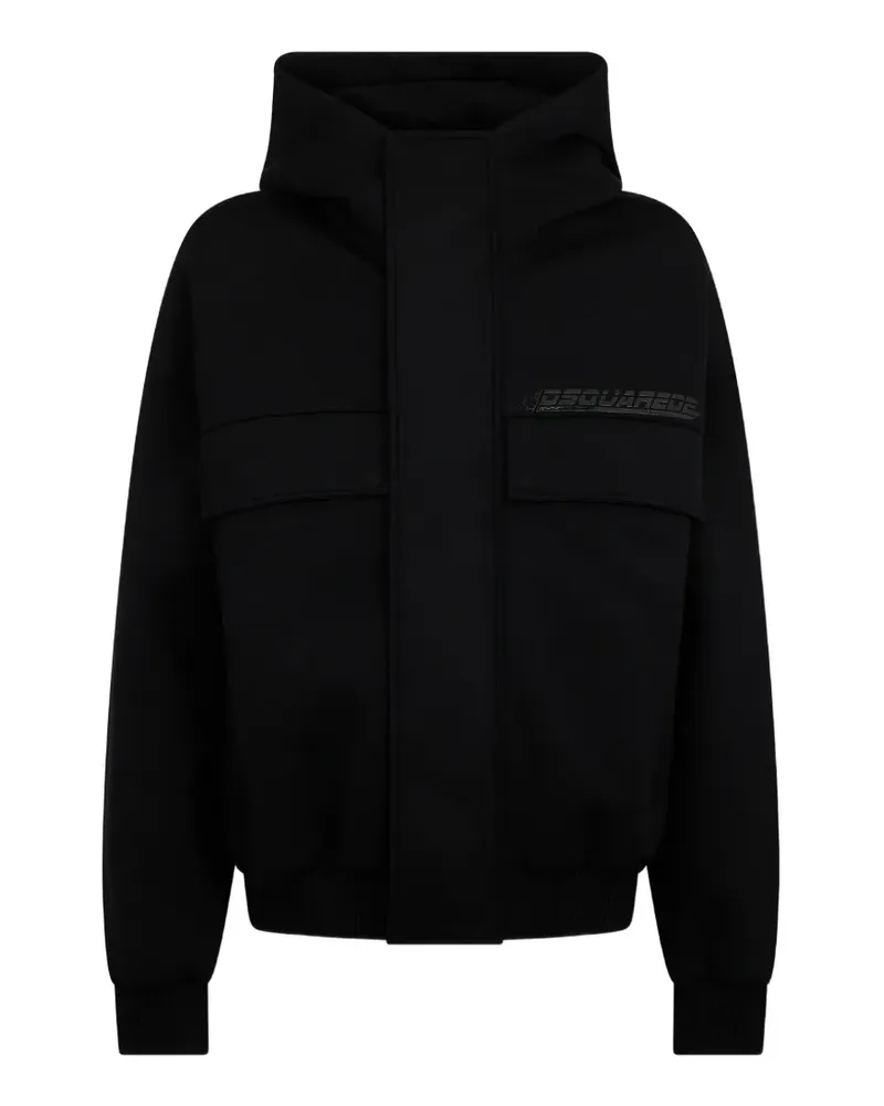 Dsquared2 Hoodie mit Logo-Print - Schwarz Schwarz