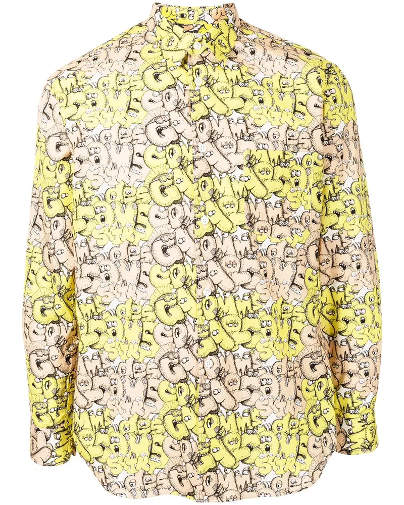 Comme des Garçons Hemd mit grafischem Print - Gelb Gelb