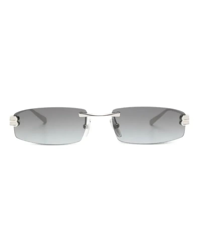 Balenciaga Gossip rimless rectangle-frame sunglasses - Silber Silber