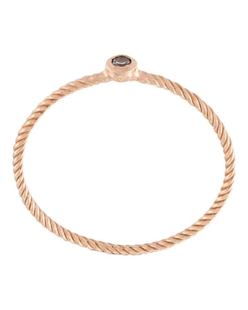 Wouters & Hendrix 18kt Rotgoldring mit Diamant - Rosa Rosa