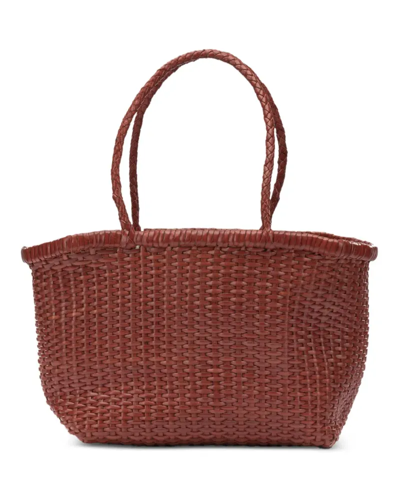 Dragon Diffusion small B Weave leather shoulder bag - Braun Braun