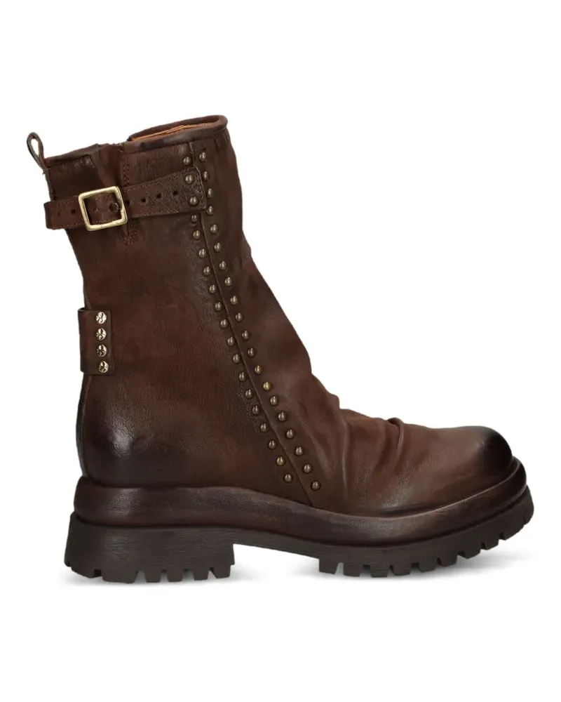 A.S.98 Stiefel mit Nieten - Braun Braun