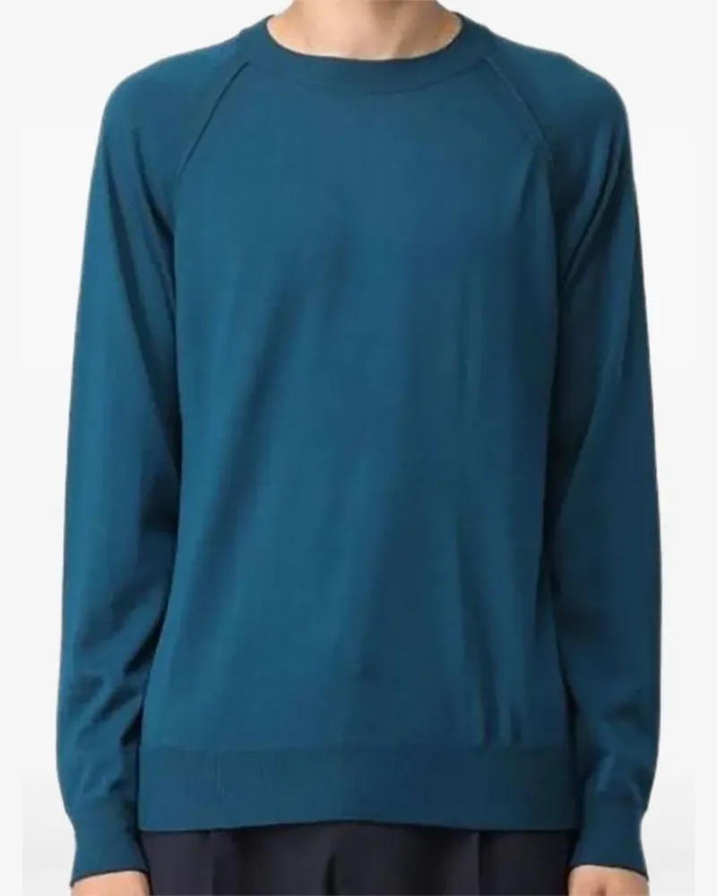 Paolo Pecora Milano Klassischer Pullover - Blau Blau