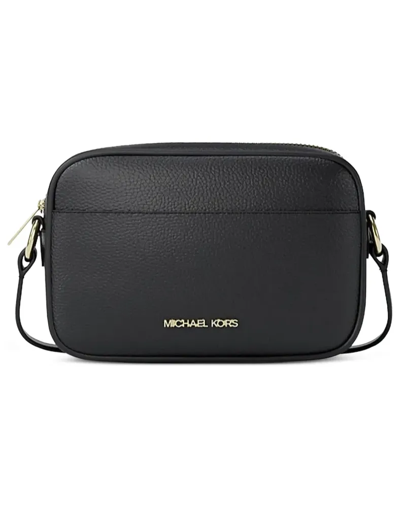 Michael Kors Jet Set small signature logo camera crossbody bag - Schwarz Schwarz