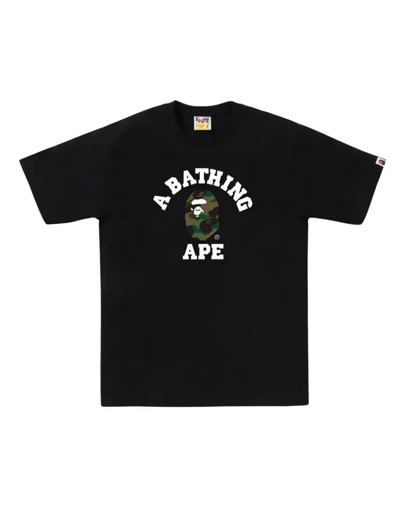 BAPE 1st Camo College T-Shirt - Schwarz Schwarz