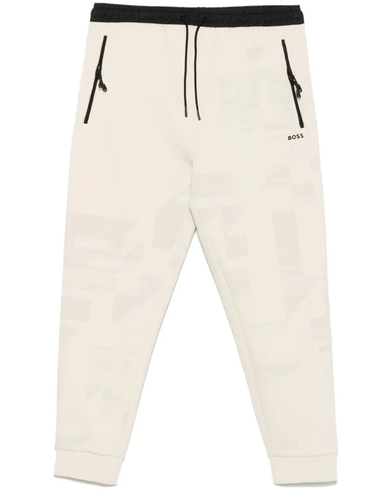 HUGO BOSS Jogginghose mit Logo-Applikation - Nude Nude