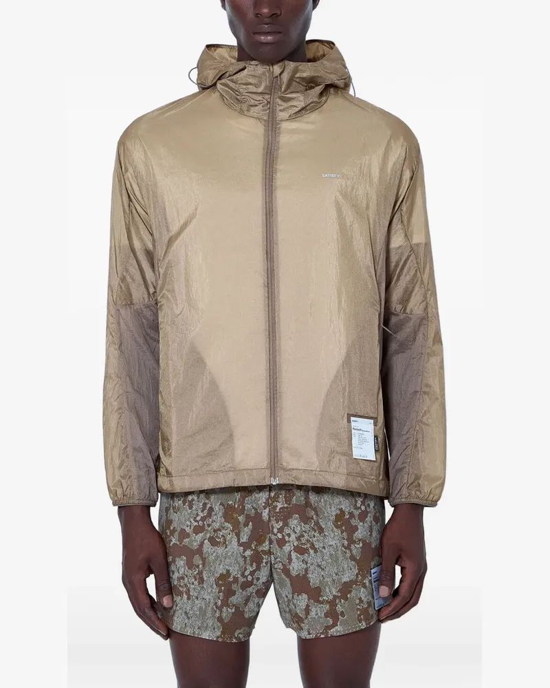 Satisfy Pertex® Diamond Fuse hooded jacket - Nude Nude