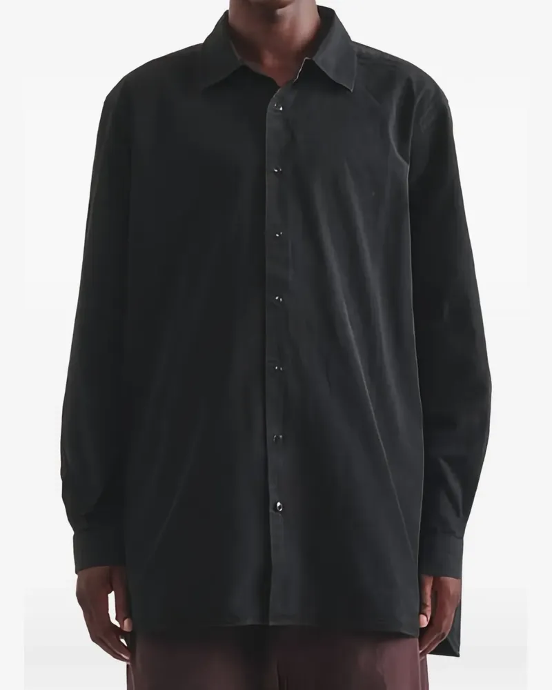 Casey Casey long-sleeve button-down shirt - Schwarz Schwarz