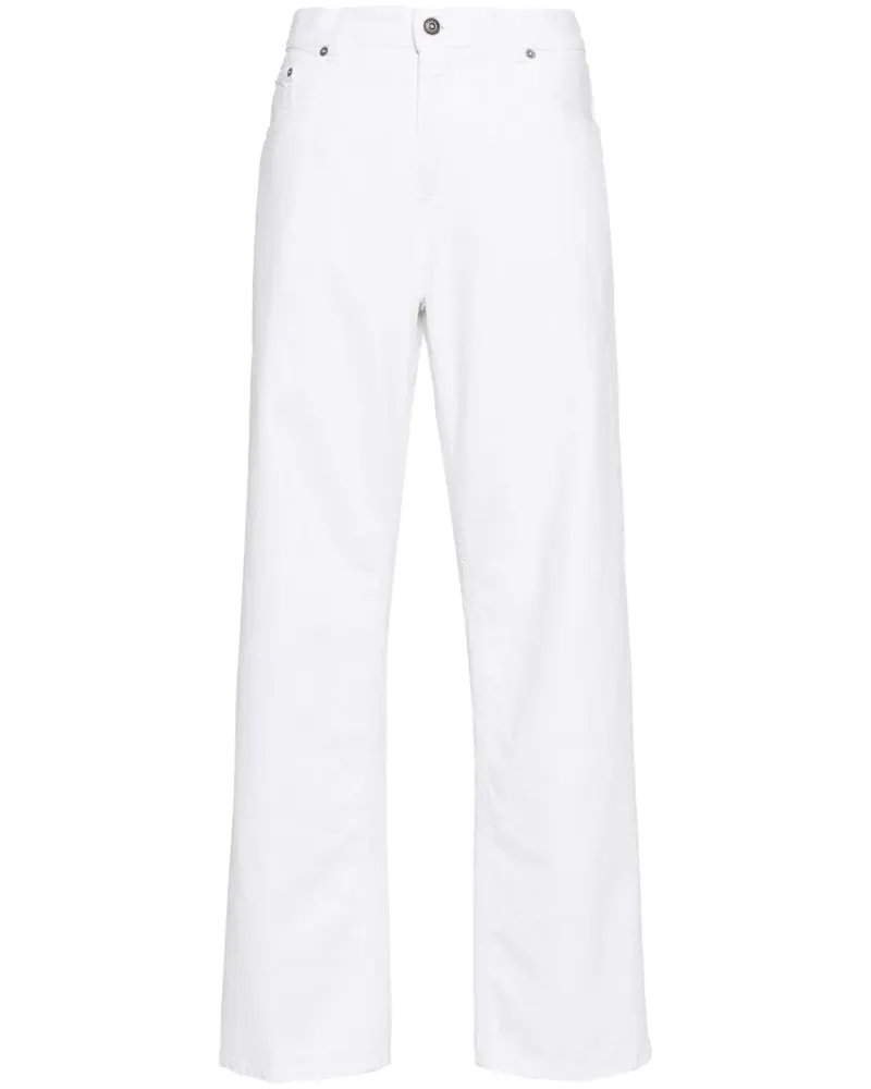 Haikure Bonnie Jeans mit weitem Bein - Weiß Weiß
