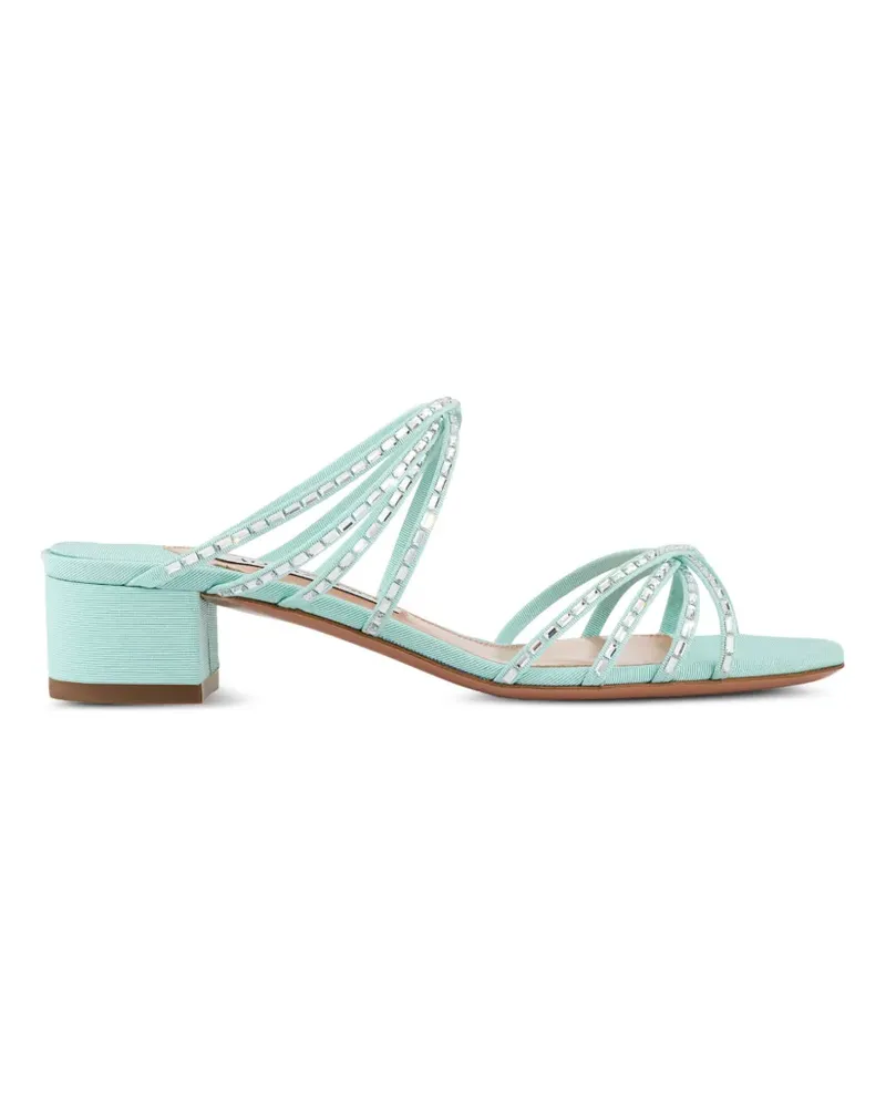 Aquazzura Tell Me Crystal sandals - Blau Blau