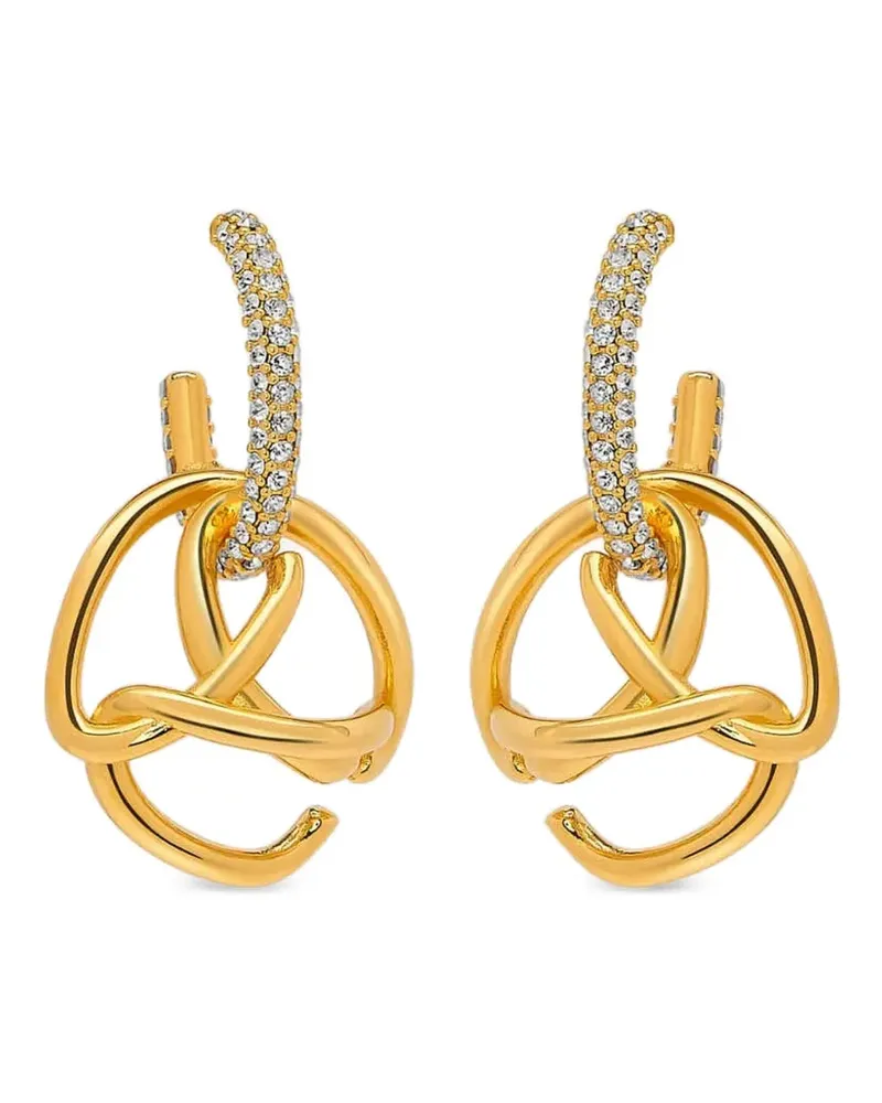 Oscar de la Renta Creolen mit Kristallverzierung - Gold Gold