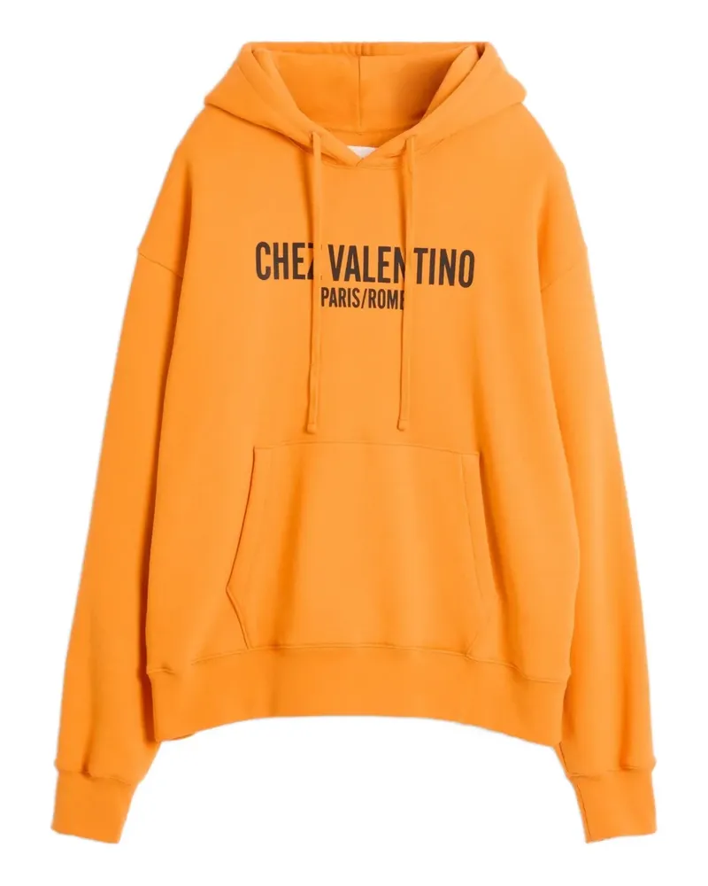 Valentino Garavani Hoodie mit Chez-Print - Orange Orange