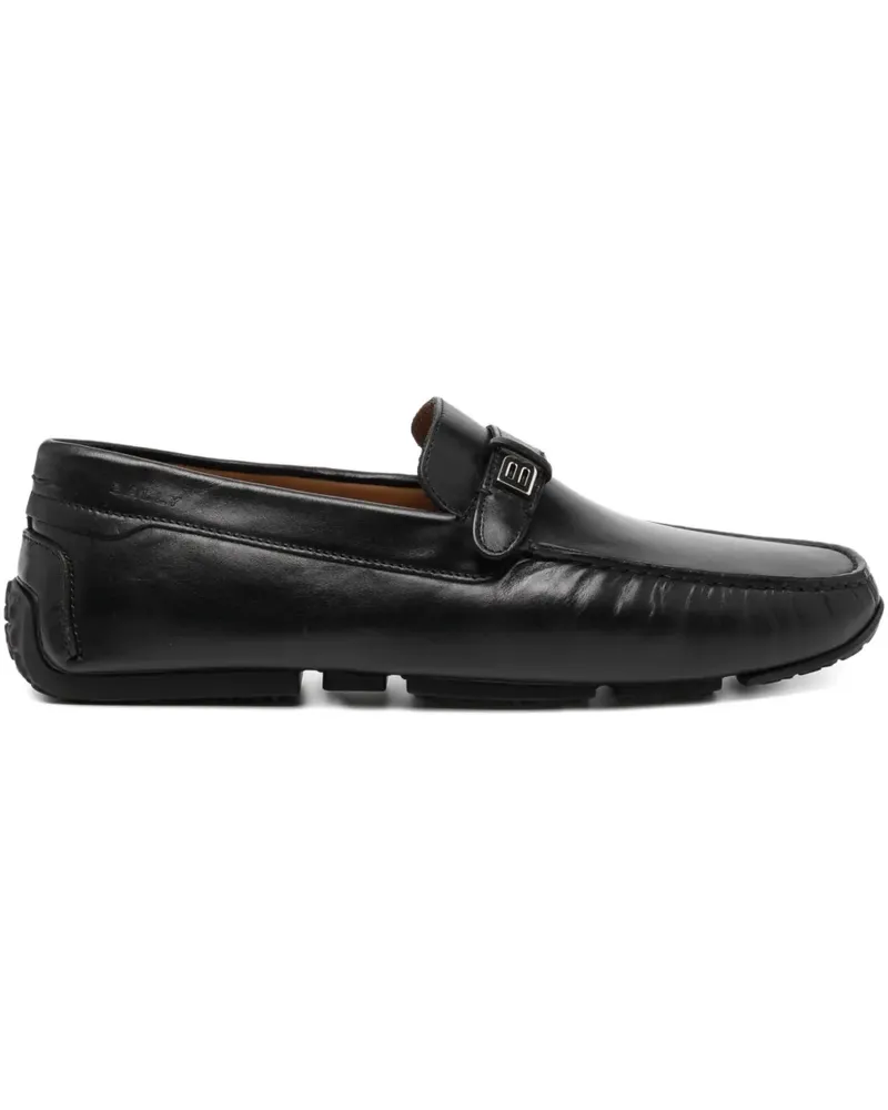 Bally Loafer mit Logo-Schild - Schwarz Schwarz