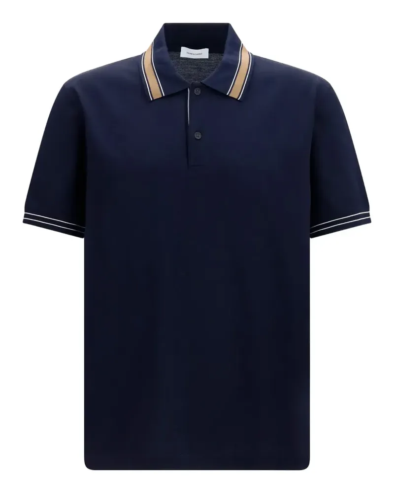 Ferragamo Kurzärmeliges Poloshirt - Blau Blau
