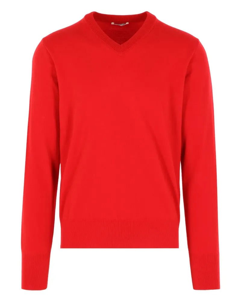 AURALEE v-neck sweater - Rot Rot
