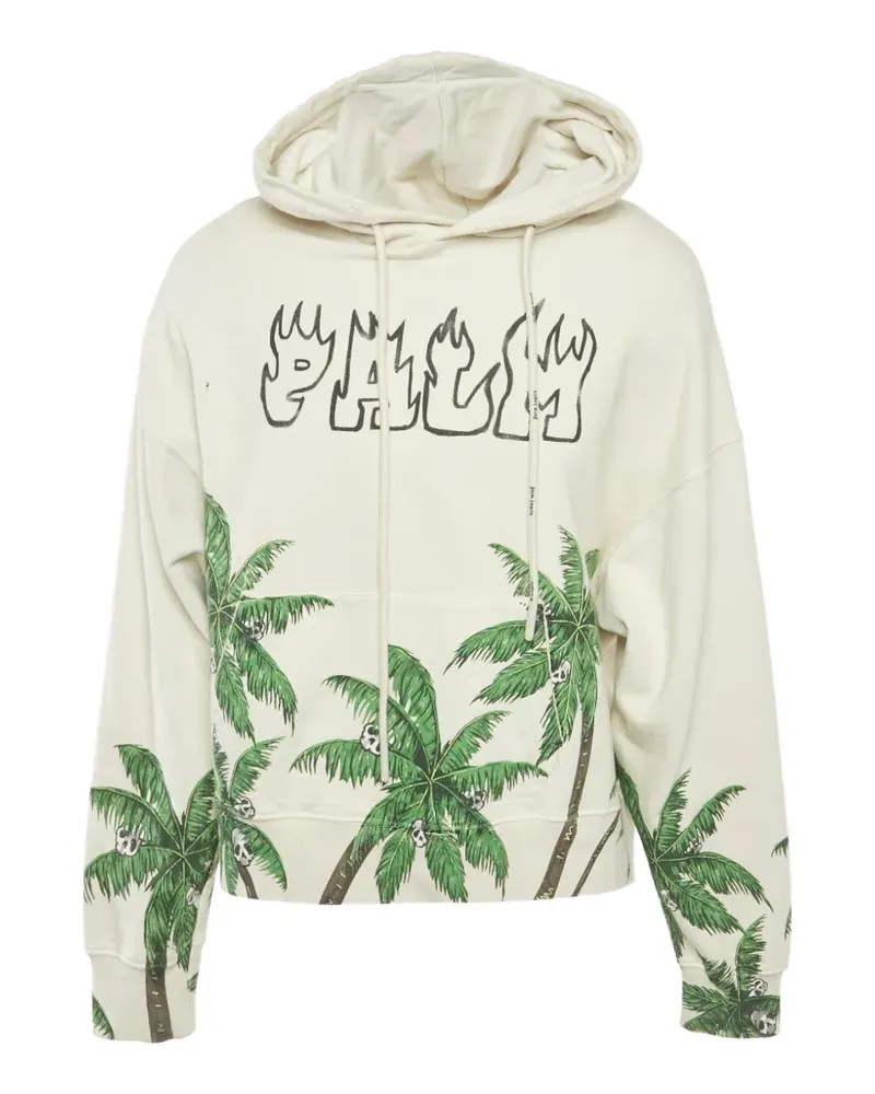 Palm Angels Palma Hoodie mit Totenkopf-Print - Nude Nude