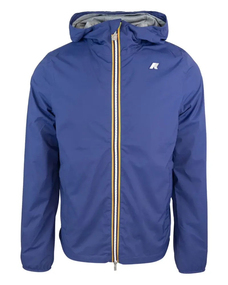 K-Way Jacke mit Logo-Patch - Blau Blau