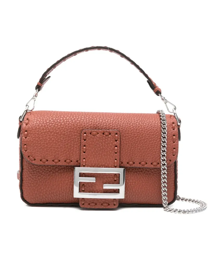 Fendi Mini Baguette Tote Bag - Braun Braun