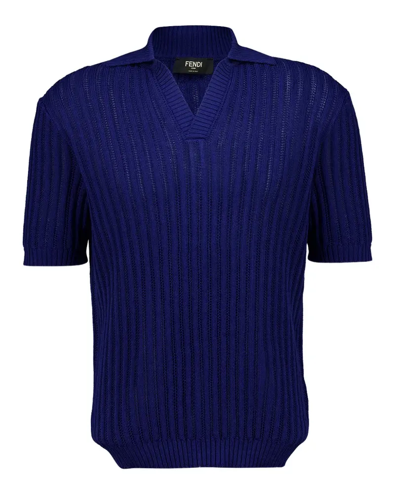 Fendi cotton polo shirt - Blau Blau