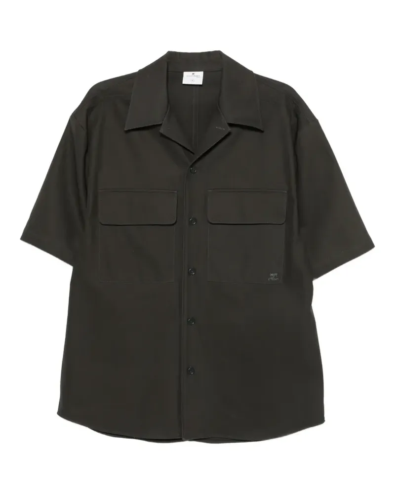 Courrèges Hemd mit Brusttasche - Grau Grau