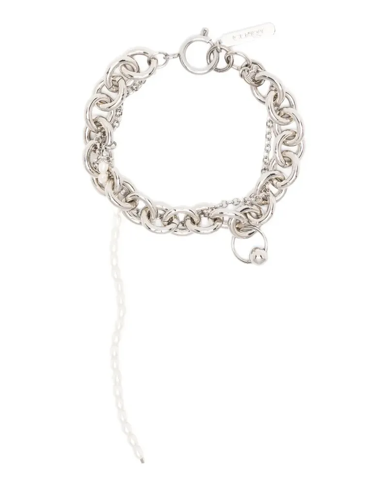 Justine Clenquet Salem Kettenarmband mit Kunstperlen - Silber Silber
