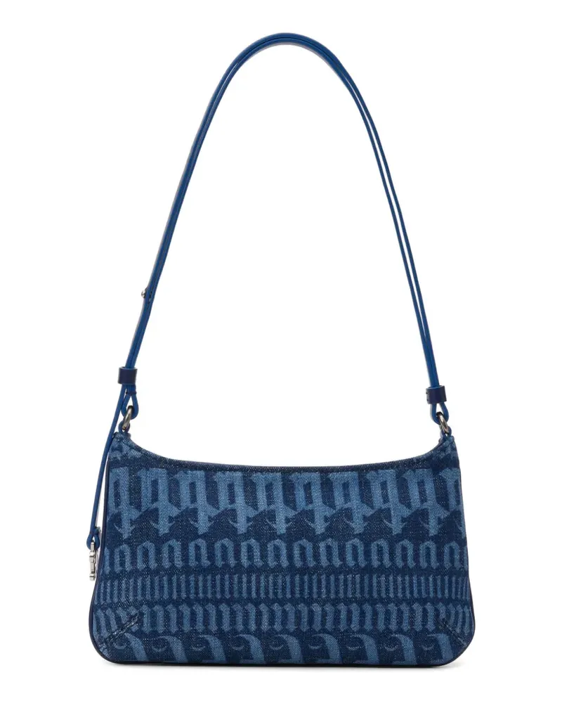 Palm Angels Giorgina Schultertasche mit Logo - Blau Blau