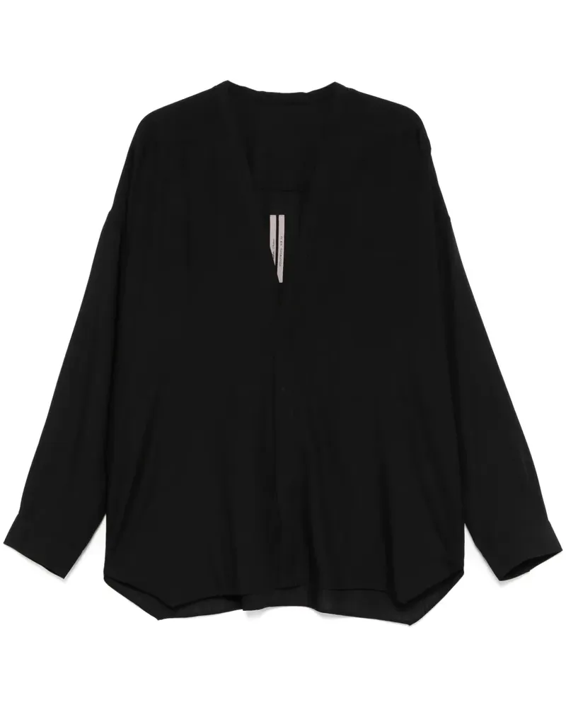 Rick Owens Larry Hemd - Schwarz Schwarz