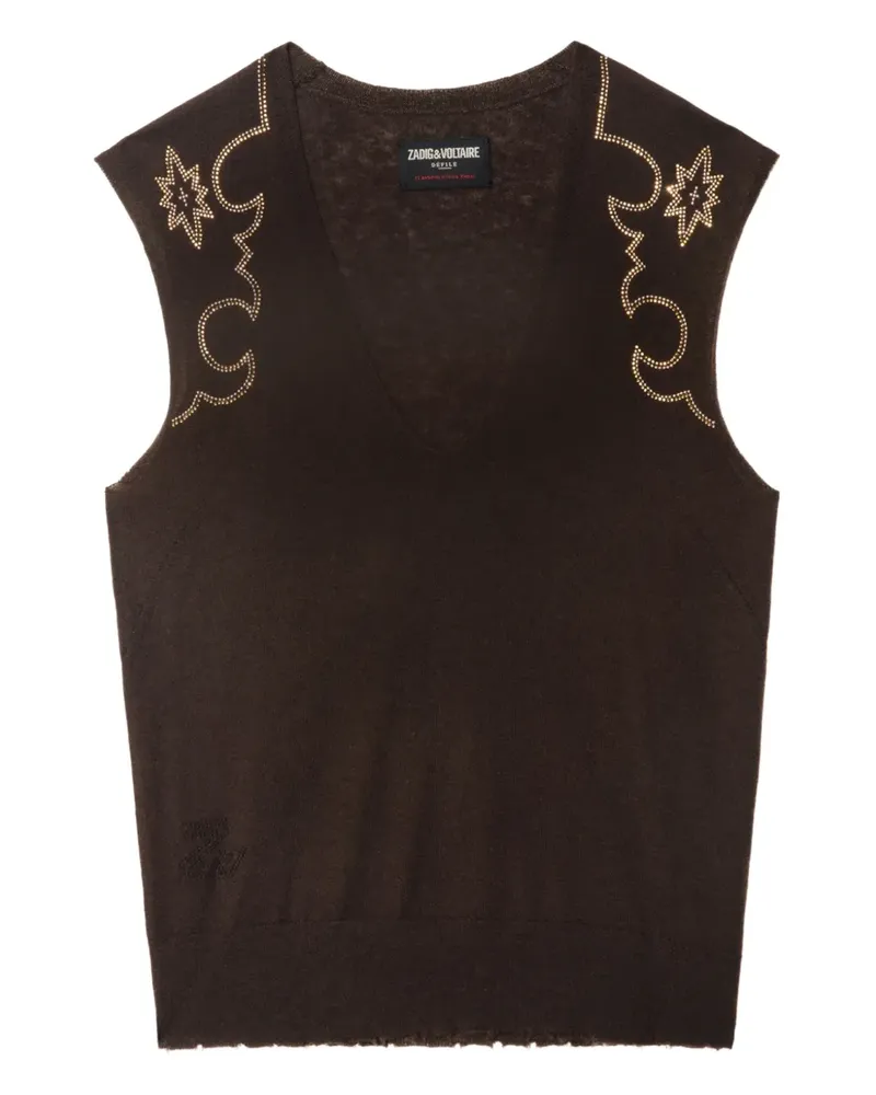 Zadig & Voltaire Verziertes Top - Braun Braun