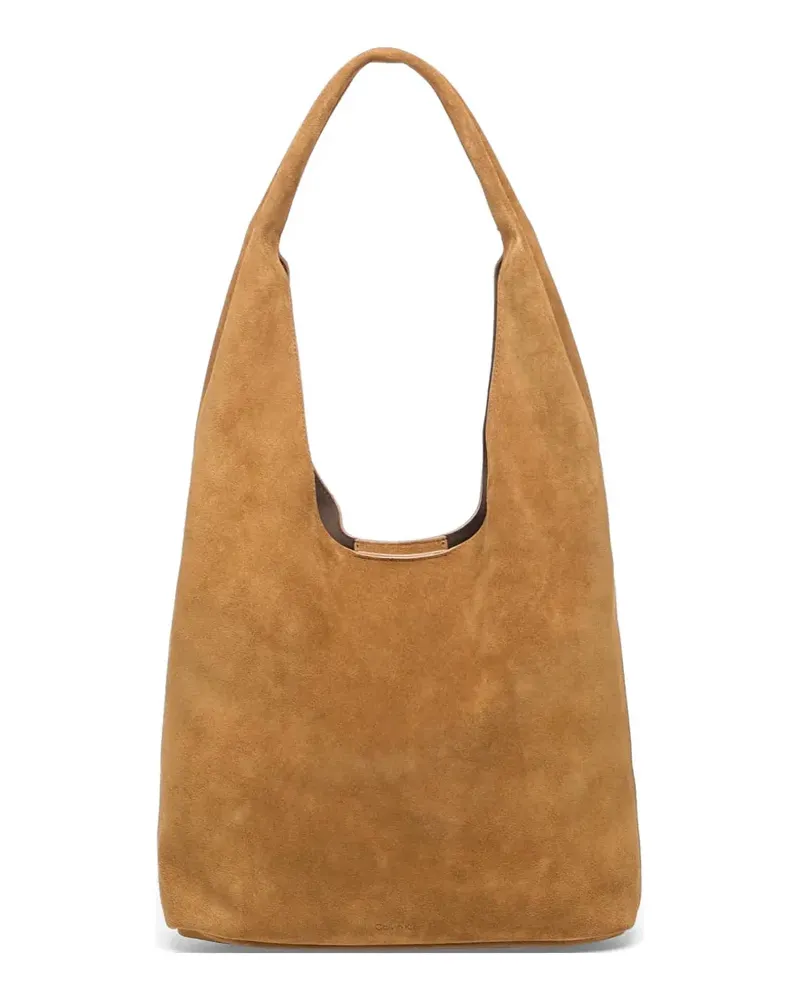 Calvin Klein suede shoulder bag - Nude Nude