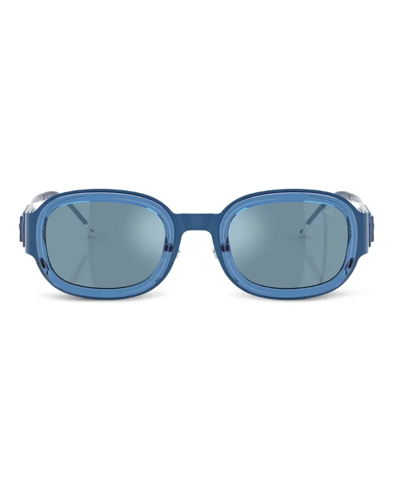Diesel Sonnenbrille mit ovalem Gestell - Blau Blau