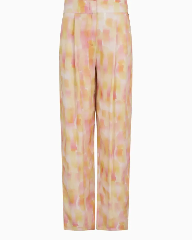 Armani Exchange Hose mit abstraktem Print - Orange Orange