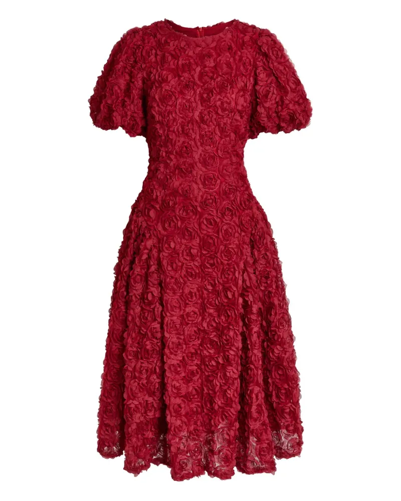 Sister Jane Midikleid mit Blumenmuster - Rot Rot