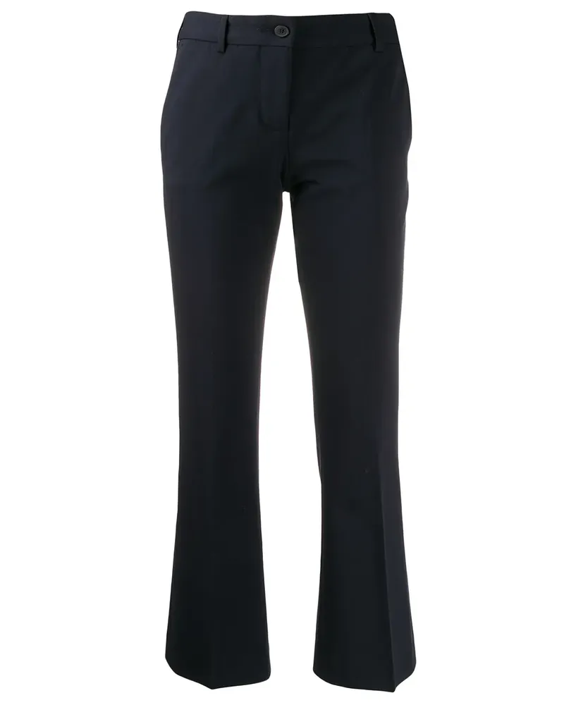 Alberto Biani Schmale Cropped-Hose - Blau Blau