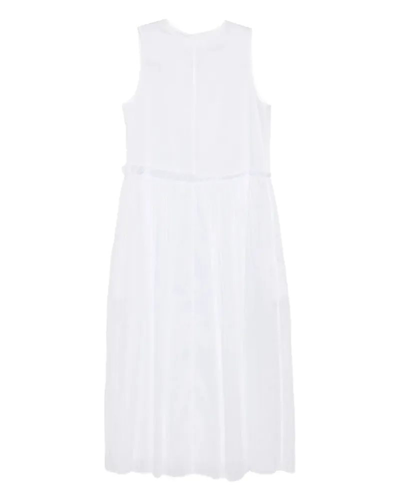 Jil Sander Kleid aus Musselin - Weiß Weiß