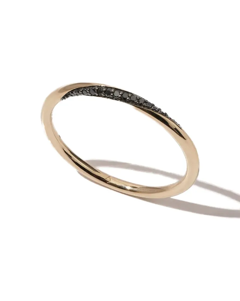 OTIUMBERG Twisted Thread Ring mit Diamanten - Gold Gold