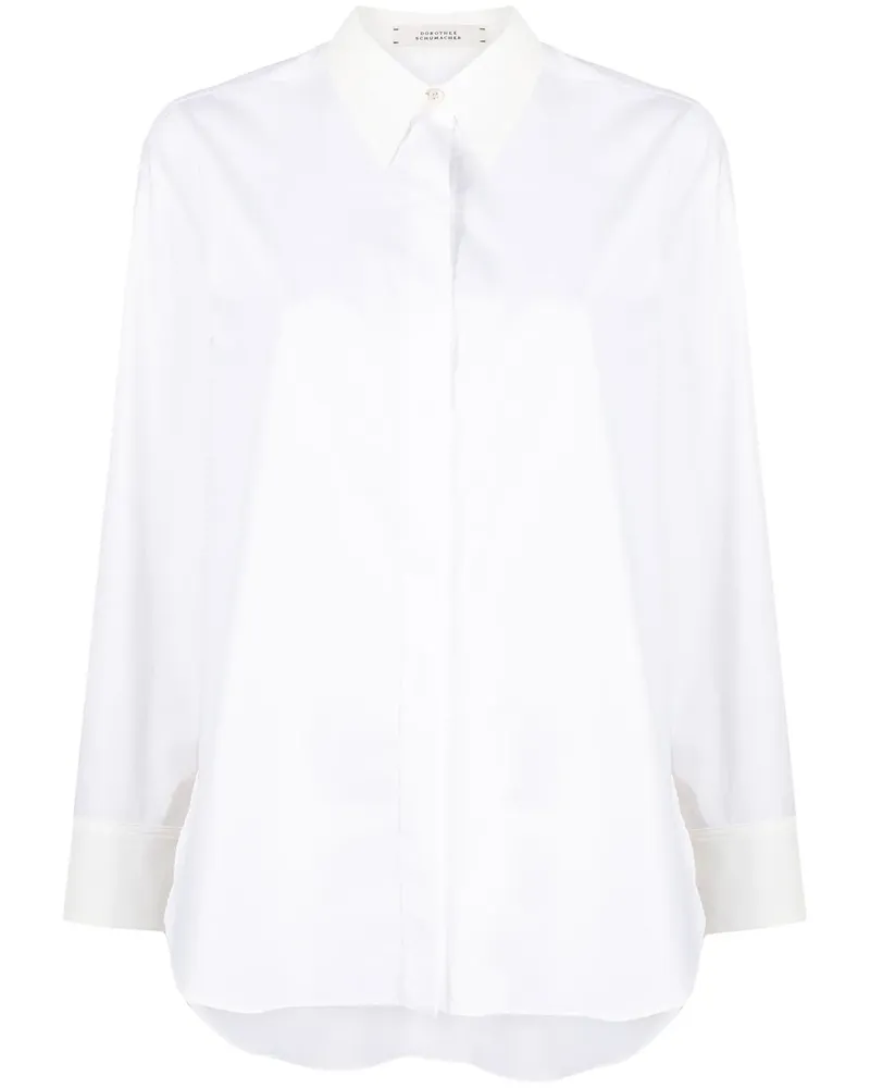 Dorothee Schumacher Hemd mit verdeckter Knopfleiste - Weiß Weiß