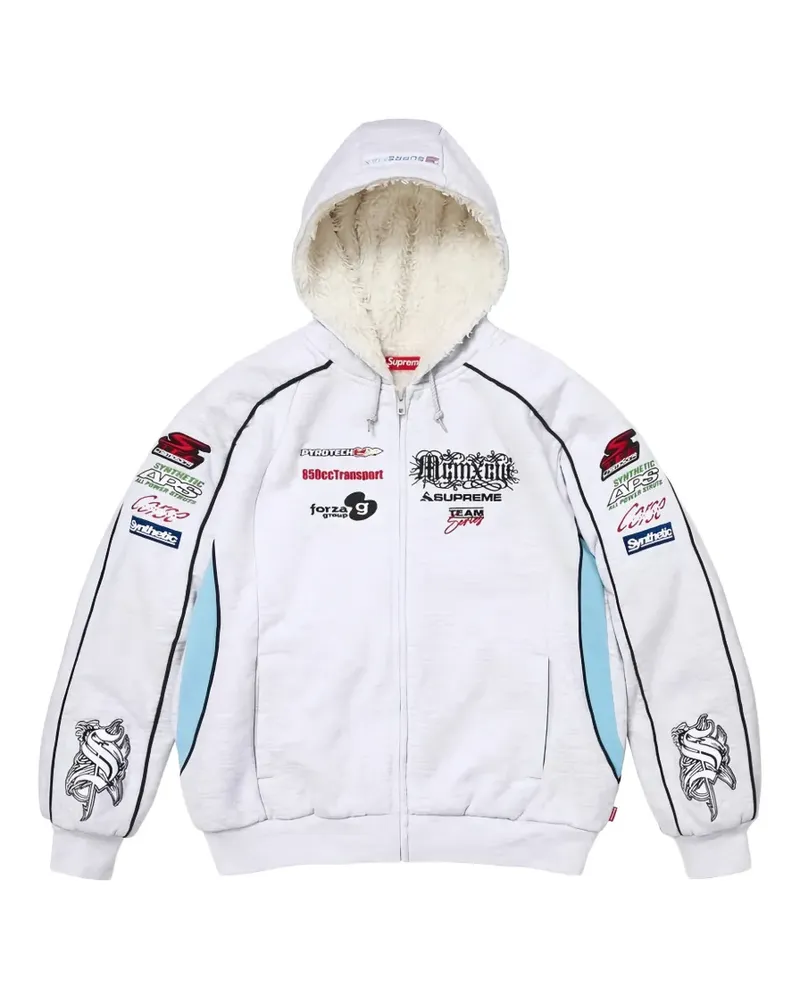 Supreme Being Racing zip-up hoodie - Grau Grau