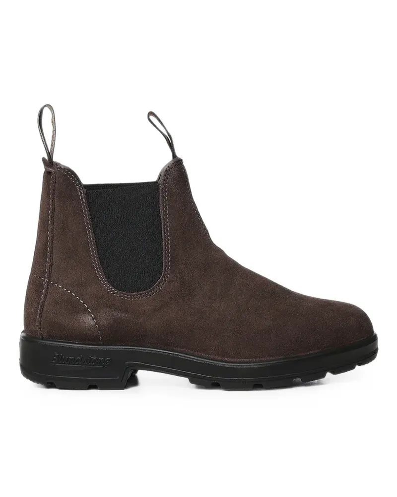 BLUNDSTONE 2413 elasticated-panel suede Chelsea boots - Braun Braun
