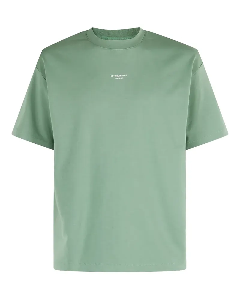 Drôle de Monsieur T-Shirt mit Rundhalsausschnitt - Grün Grün