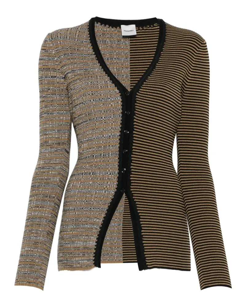 Nanushka striped space-dye cardigan - Braun Braun