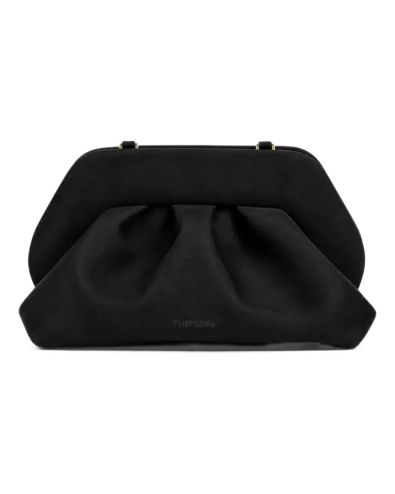 THEMOIRÈ Bios ruched clutch bag - Schwarz Schwarz