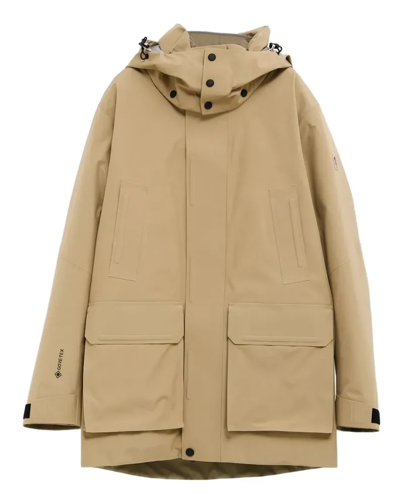 Moncler hooded pocket coat - Nude Nude