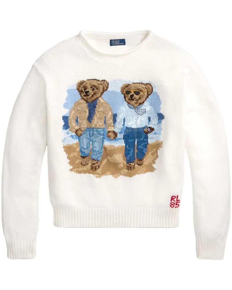 Ralph Lauren Ralph & Ricky Bear Pullover - Weiß Weiß