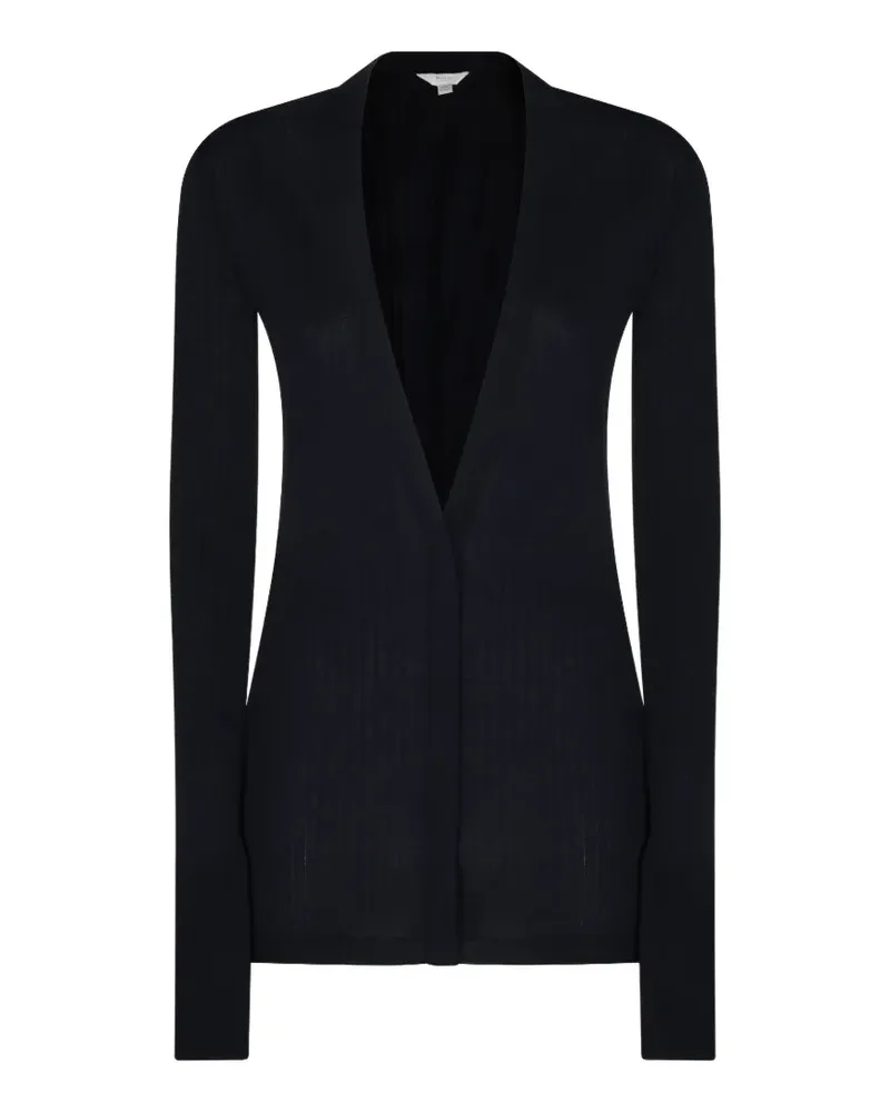Malo ribbed-knit V-neck cardigan - Schwarz Schwarz