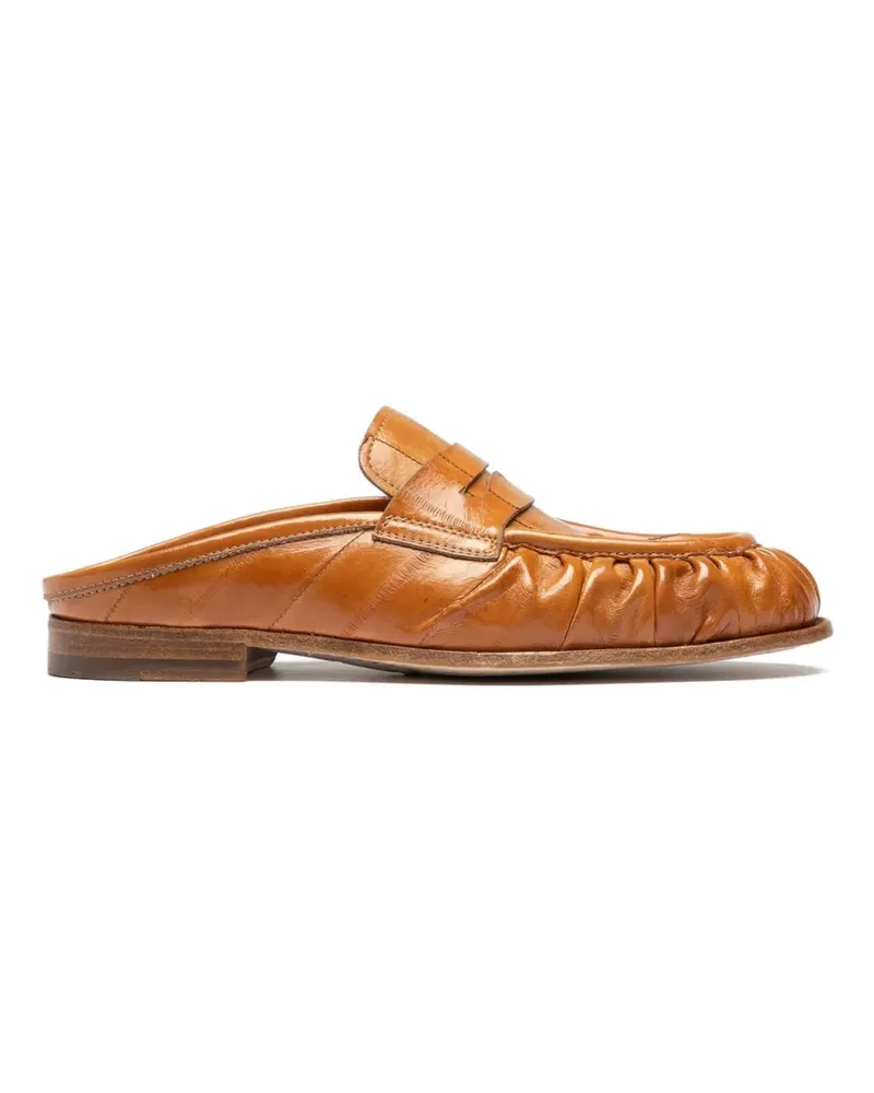Officine Creative Italia Geraffte SOLITUDE 112 Penny-Mules - Nude Nude