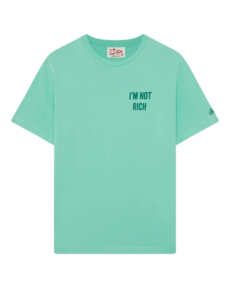 MC2 Saint Barth T-Shirt mit Slogan-Print - Grün Grün