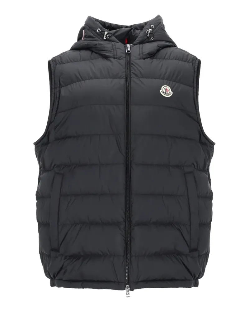 Moncler Gesteppte Kapuzenjacke - Schwarz Schwarz
