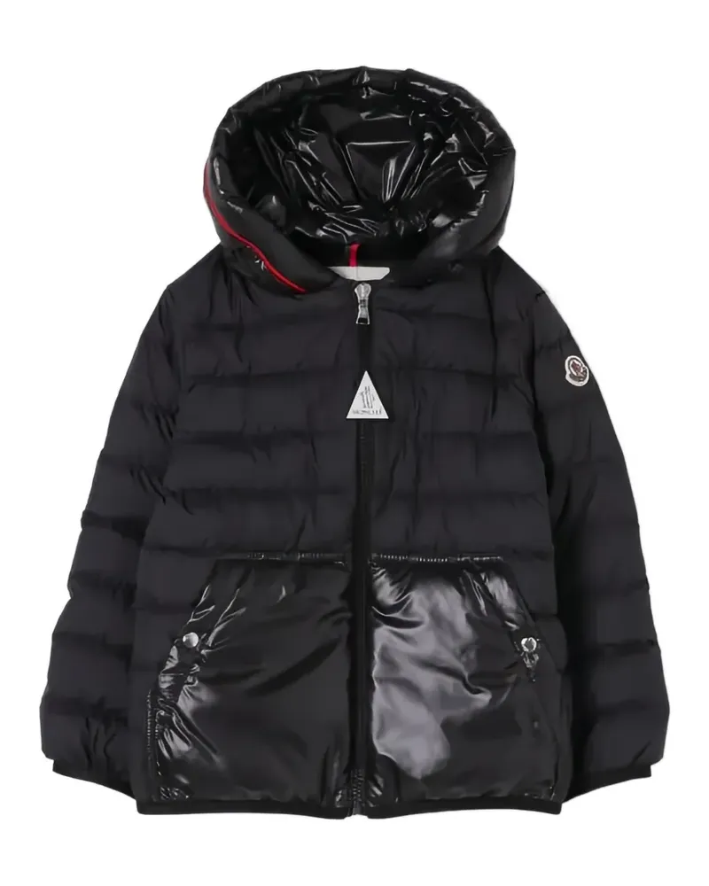 Moncler Gesteppte Kapuzenjacke - Schwarz Schwarz